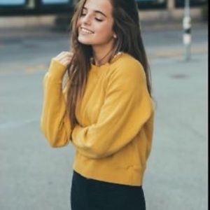 Yellow Brandy Melville Long sleeve